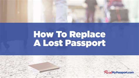 Replacement of Lost Passport.